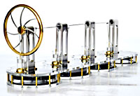 Vierzylinder-Solar-Stirlingmotor