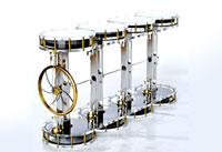 Achtzylinder-Solar-Stirlingmotor